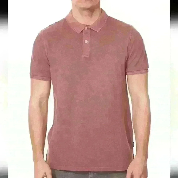 ONLY & SONS | Men's Brown Washed Onstravis Slim SS Cotton Polo - Picture 5 of 6